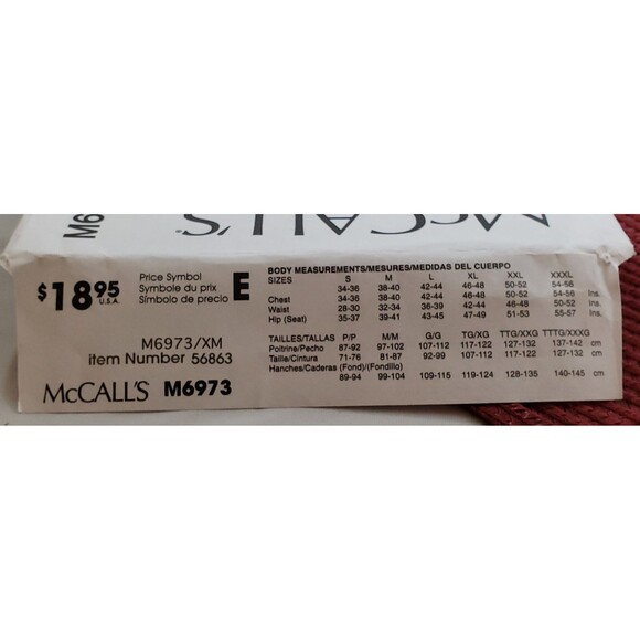 Men's Tank Tops, T-Shirt, Shorts McCall's M6973 Sewing Pattern, Elastic Waist - Picture 4 of 5